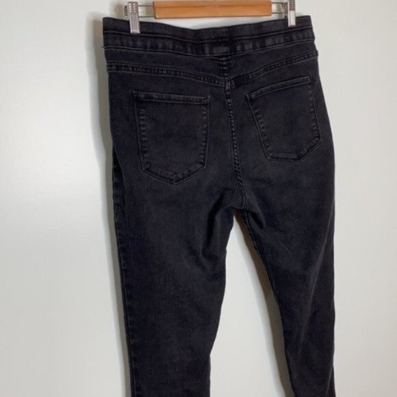 Jordache Women Black Pull On Elastic Waist Jeggings Stretch Jeans Size Large - Picture 6 of 11